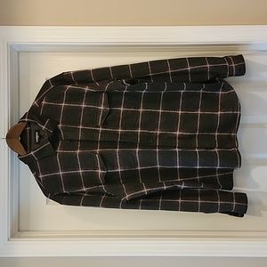 EXPRESSS Plaid Double Pocket Sweater Flannel Shirt